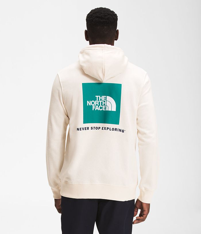 The North Face Hoodie Heren Box Nse Pullover LPIR81032 - Wit